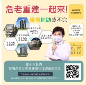 加速震後危老重建補助  最高5.5萬元即日開跑