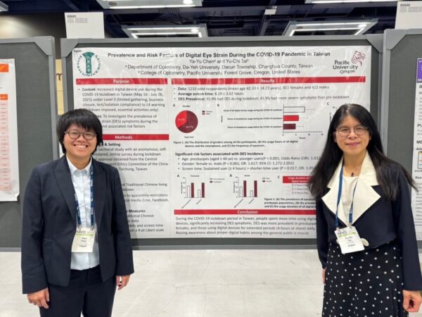 疫情期間9成台灣民眾視覺疲勞 大葉大學視光學系攜手美國太平洋大學共同研究