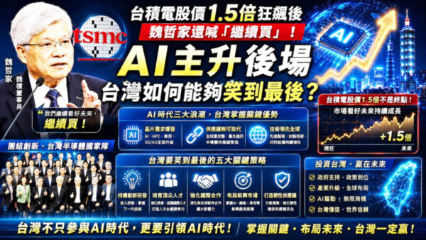 AI主升段後場台灣機會? 台積電 1.5倍成長盛宴夯