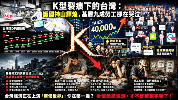 台灣經濟只剩下少數人繁榮？ GDP破紀錄為何救不了你我？
