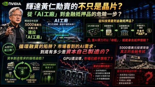 當輝達宣布投資5000億美元鉅款之後  AI會不會變成下一場金融槓桿遊戲？